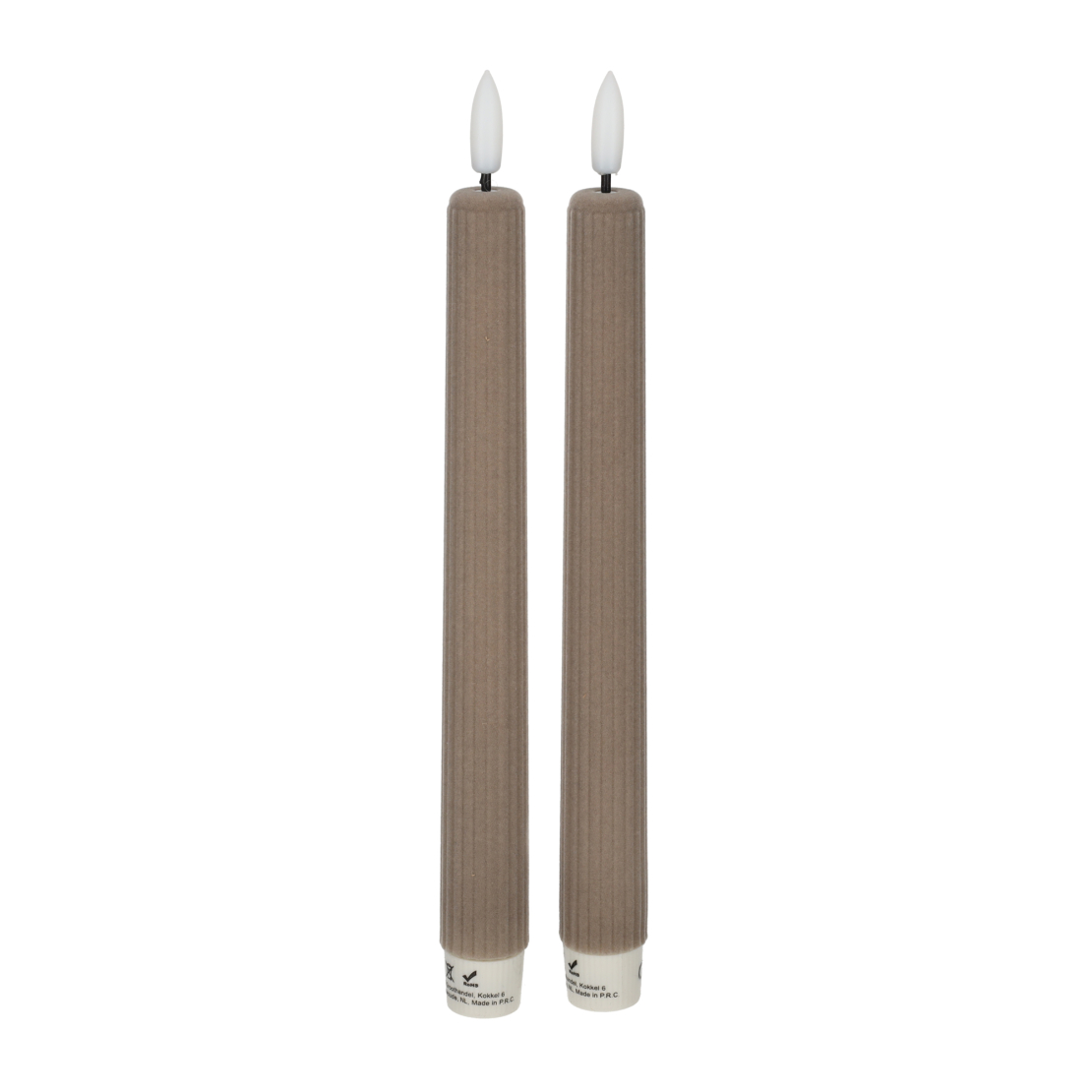 LED Dinerkaars Fluweel Taupe /2