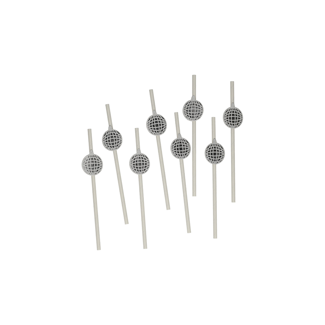 Papieren Rietjes Disco 8 stuks