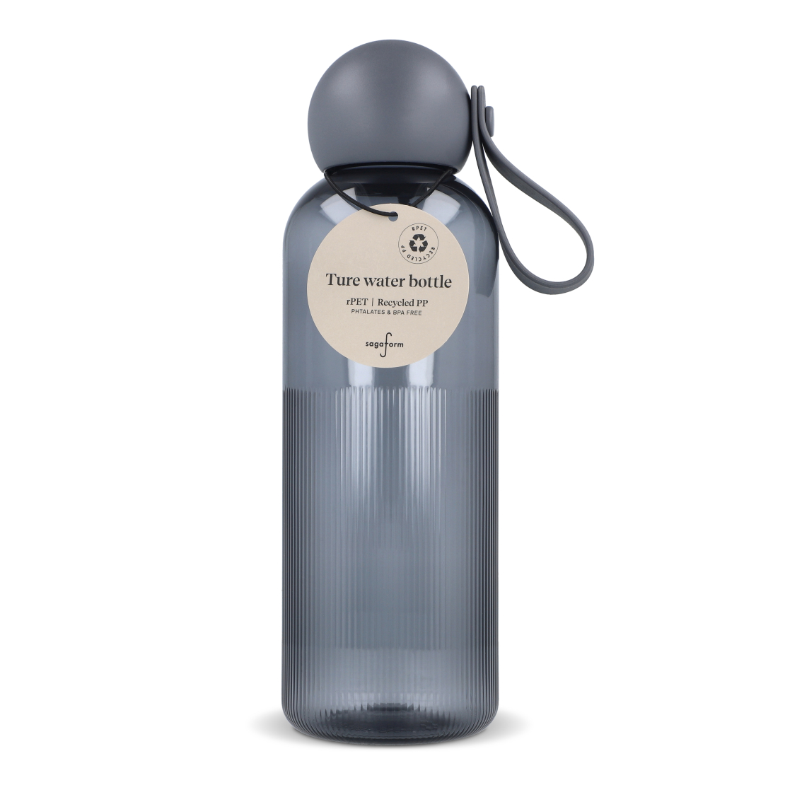 Ture waterfles 600 ml donkergrijs