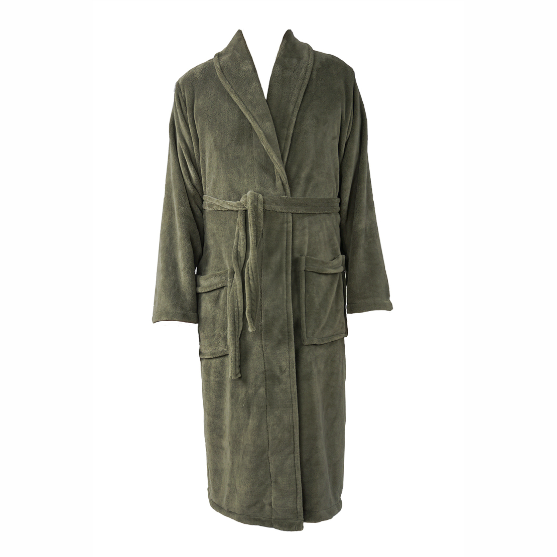 Badjas Flanel Fleece L/XL Taupe