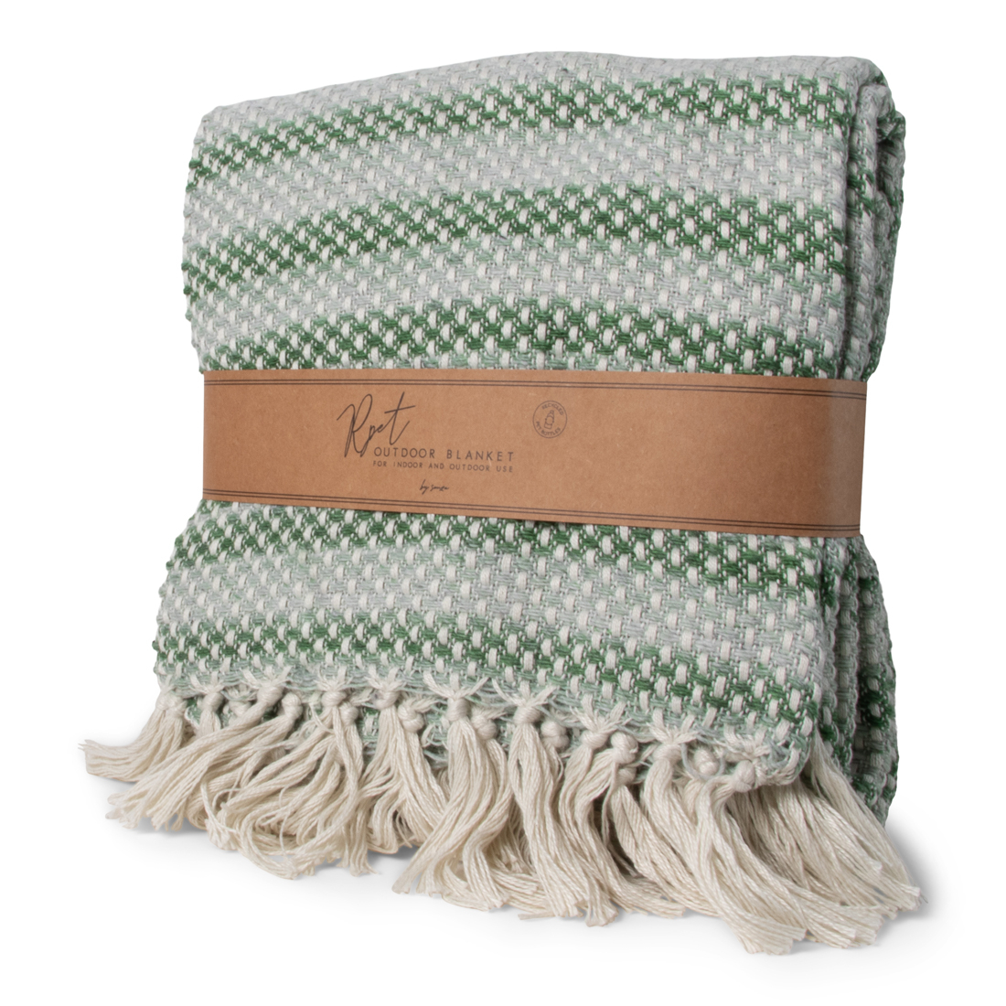 Indoor/Outdoor Plaid RPET Groen