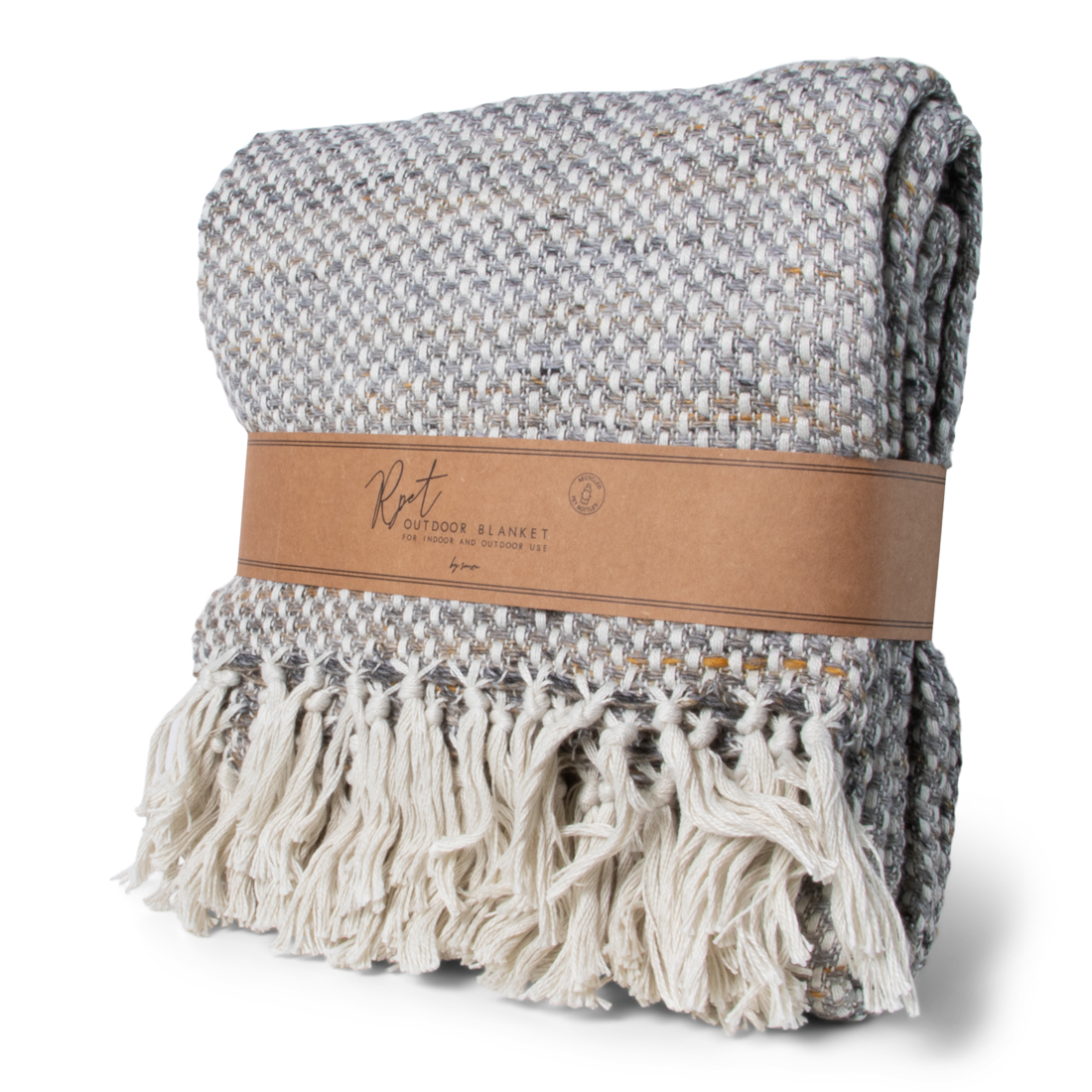 Indoor/Outdoor Plaid RPET Grijs