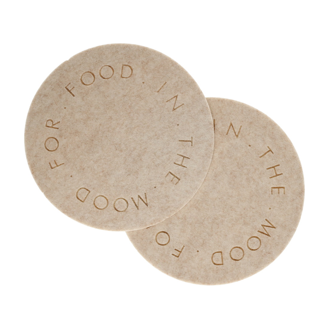 Mood for Food Pan Onderzetter Wit set van 2