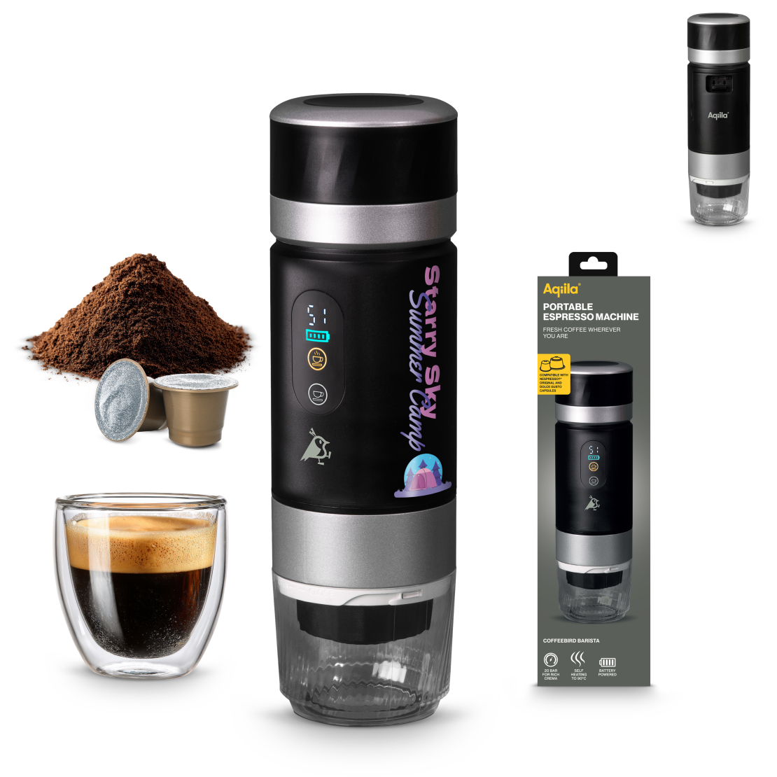 Coffeebird Barista Draagbare Espressomachine