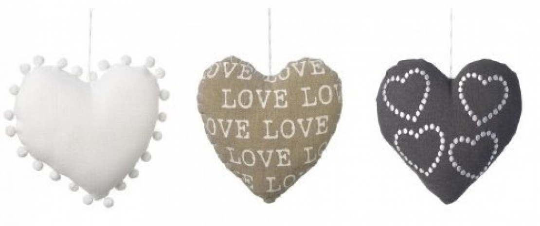 Hangende harten set van 3