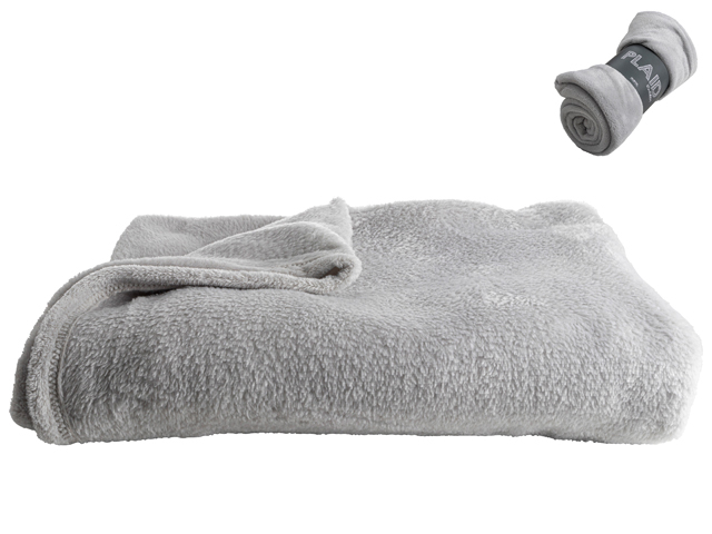 Fleece Plaid 125x150cm Grijs