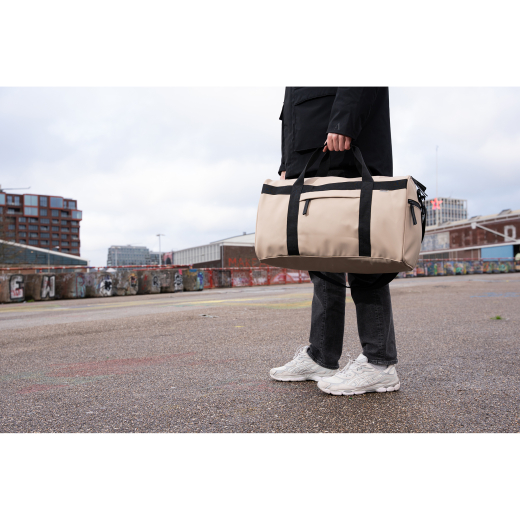 Dull PU Sporttas Eco Lining Taupe