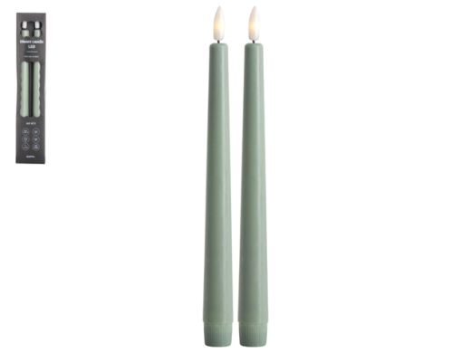 Dinerkaars LED set van 2 groen