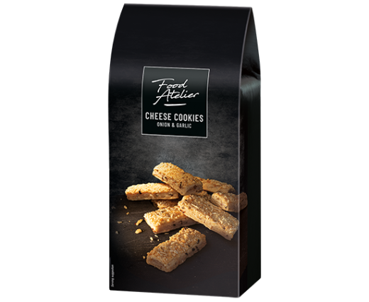 Kaaskoekjes ui knoflook 60 gram