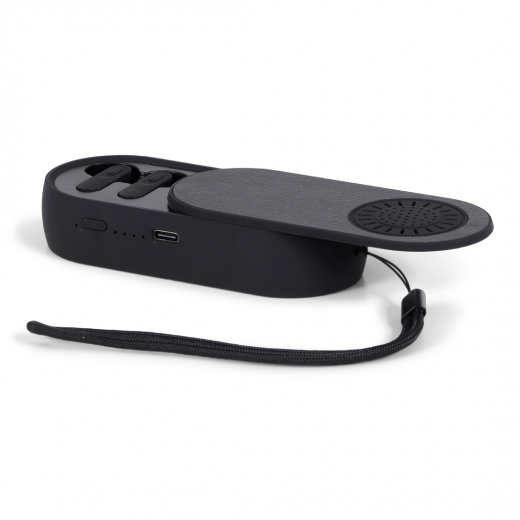 2-in-1 Earbuds & Speaker Zwart
