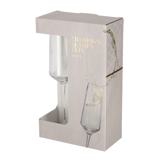 Champagneglazen Elin set van 2