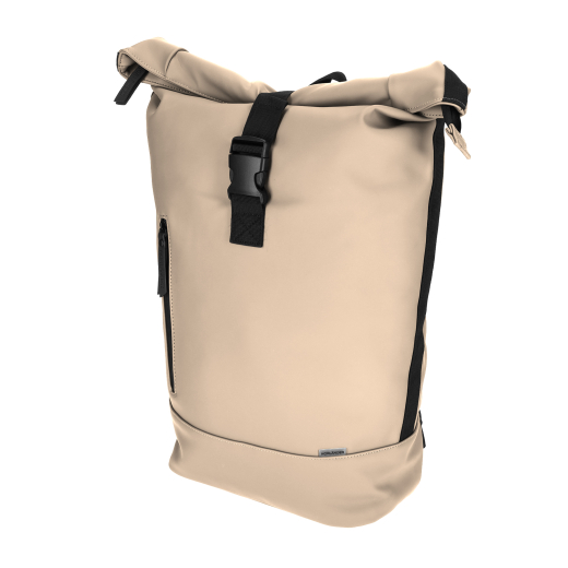 NL Dull PU Rol Rugtas Eco Lining Taupe