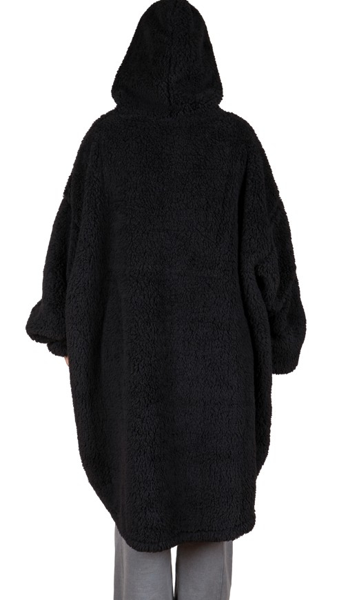 Cosy Hoodie Sherpa zwart