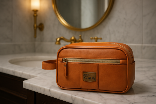 Luxe toilettas collection Xcada cognac