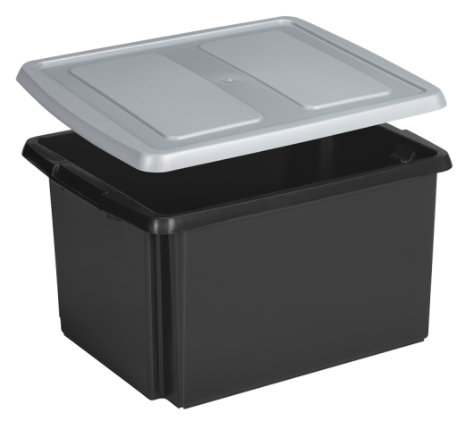 Nesta box 32 liter zwart zilver