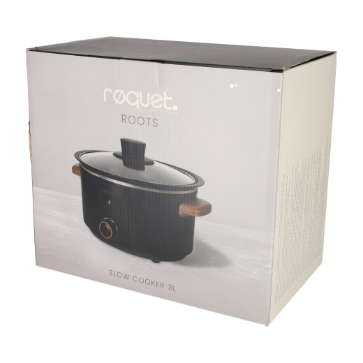 Slowcooker 3L Roots Zwart