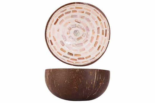Cocosbowl Brown Mosaic Circle