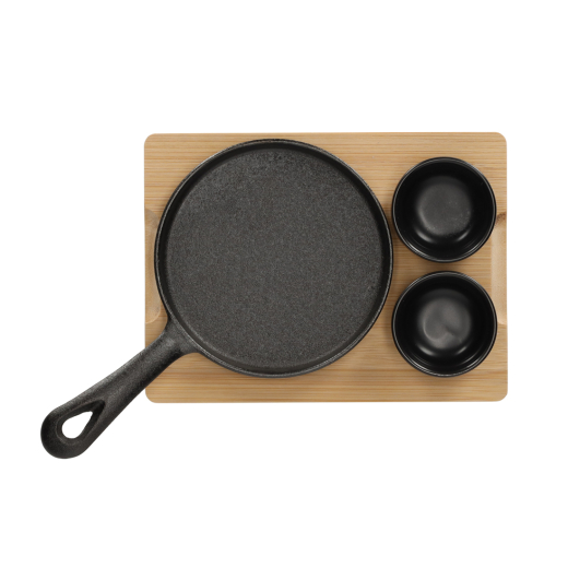 Gietijzeren Serveerset Rond