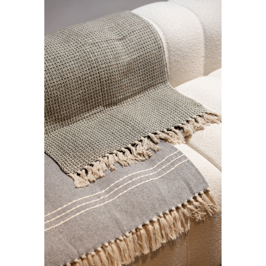 Recycled Cotton Plaid Juul Grijs