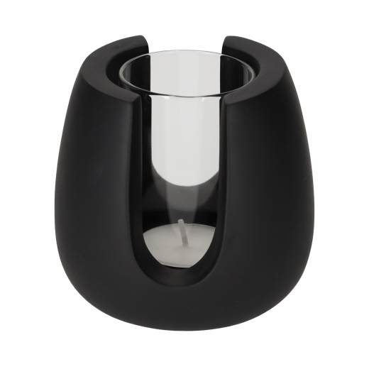Theelichthouder Tijn Zwart