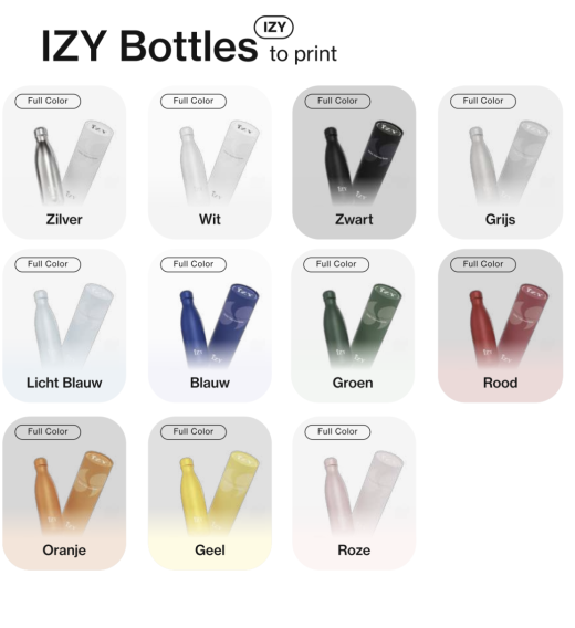 IZY Bottle thermosfles to print (eigen ontwerp)
