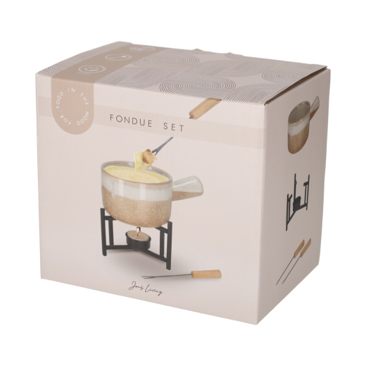 Fondue Set Taupe