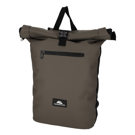 Dull PU Fiets Rugtas Taupe