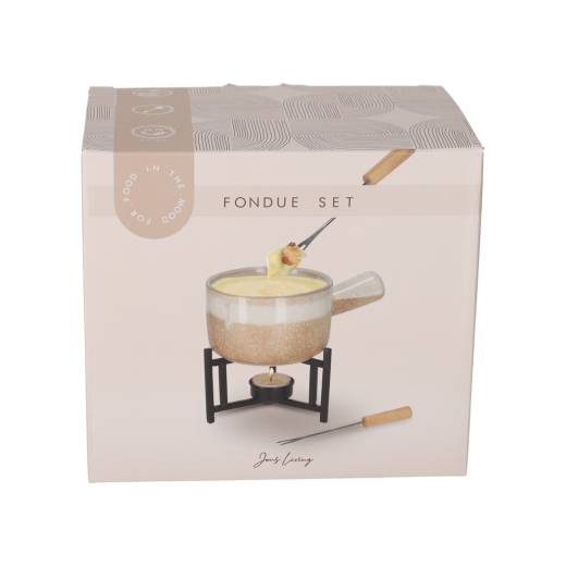 Fondue Set Taupe