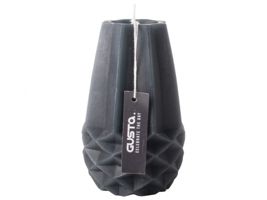 Figuurkaars Vaas 11,5cm Donkerblauw