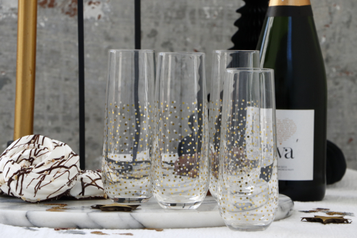 Set van twee champagneglazen