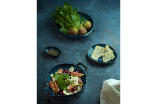 Narwal blue aperoschaaltje d9,3xh3cm