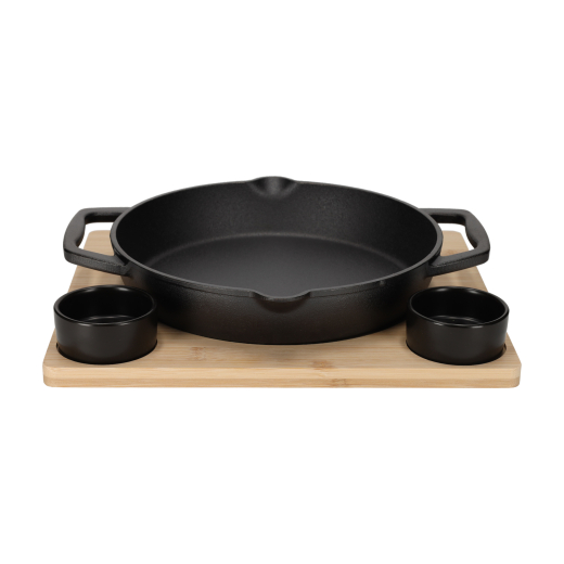 Gietijzeren Grill & Serve Set