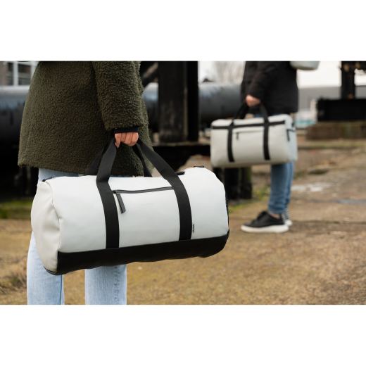 Dull PU Duffeltas Grijs