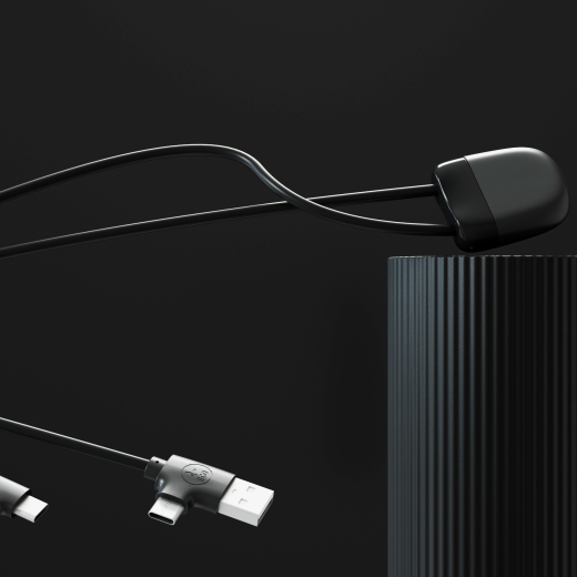 Xoopar Ice-C Charging cable Zwart