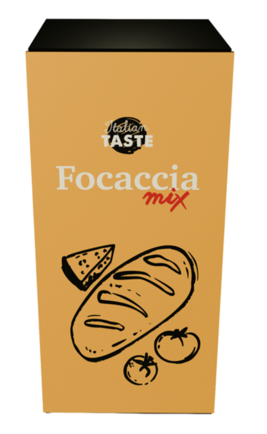 Mix voor Focaccia in papieren bakvorm 250 gram