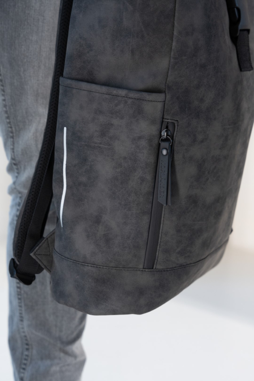 Nubuck Fiets Rugtas Grijs