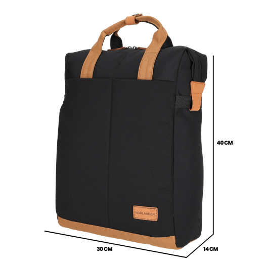 Shopper Rugtas Austin Zwart