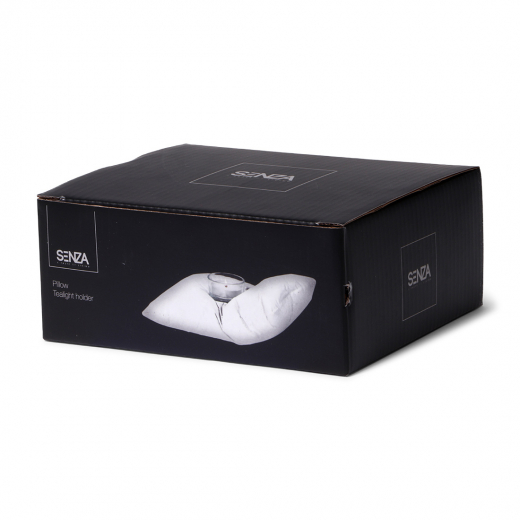 Theelicht houder kussen groot wit