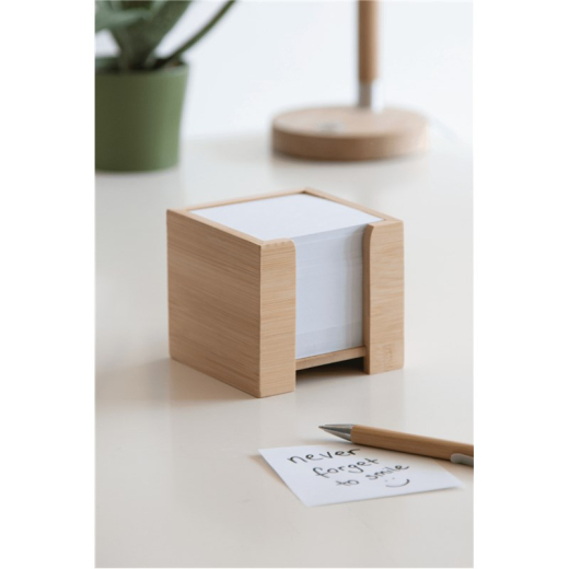 Notitieblocbox never forget bamboo