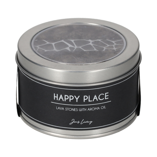 Lavastenen Met Aroma Olie Happy Place
