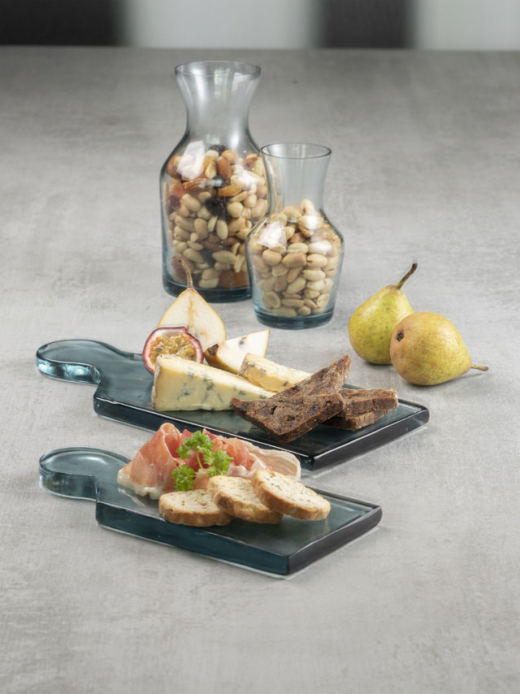 Glazen serveerplankje 21x10cm