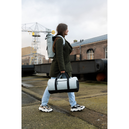 Dull PU Duffeltas Grijs