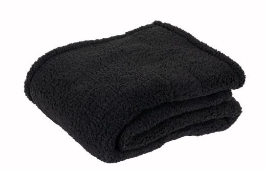 Sherpa Plaid Recycled zwart