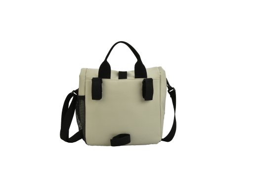 Travelcollectie Mat PU lunch koeltas off white
