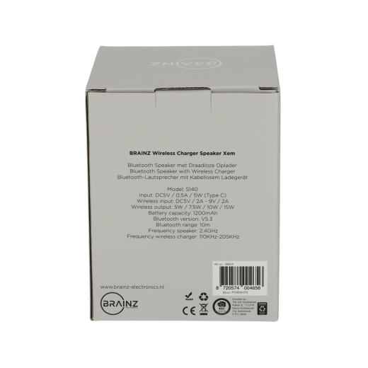 Wireless Charger Speaker Xem Grijs