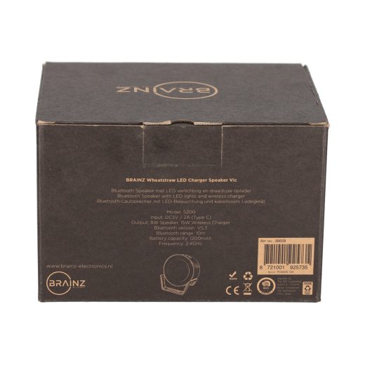 LED Charger Speaker Vic Wheatstraw Zwart