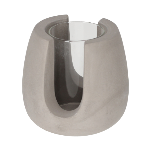 Theelichthouder Tijn Grijs