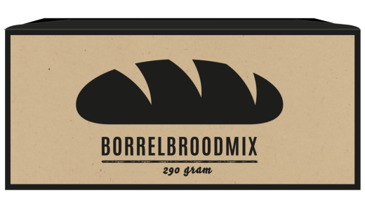 Borrelbroodmix in papieren bakvorm