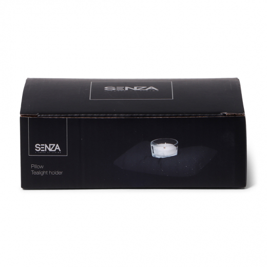 Theelicht houder kussen klein antraciet