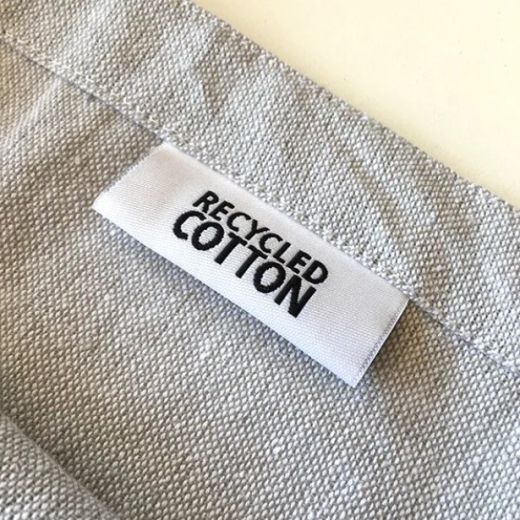 Recycled katoenen tot bag lichtgrijs